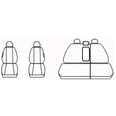 Autopotahy Authentic Premium Žakar na Kia Sorento I., od roku 2002 - 2009