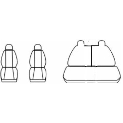 Autopotahy Authentic Premium Žakar na Kia Sportage I., od roku 1998 - 2004