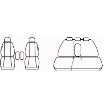 Autopotahy Dynamic Melír na Kia Venga, od roku 2009