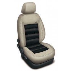 Autopotahy na Škoda Fabia II., dělená zadní sedadla, kožené Authentic Leather III.