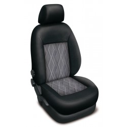 Autopotahy na Škoda Fabia III. kombi, dělené zadní sedadlo i opěradlo, Authentic Premium Matrix