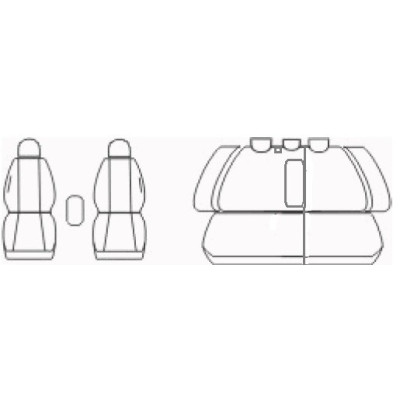 Autopotahy na Škoda Octavia II., verze se zadní loketní opěrkou, Authentic Doblo Matrix